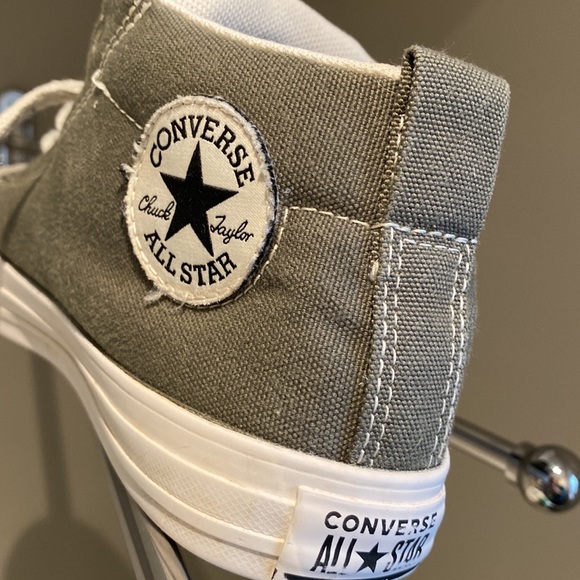 Green/ Sage Kids Converse All Star - Picture 3 of 10